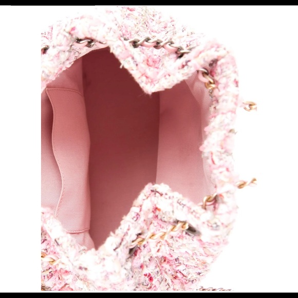 Chanel Gabrielle pink Tweed Backpack, small - Picture 4 of 8